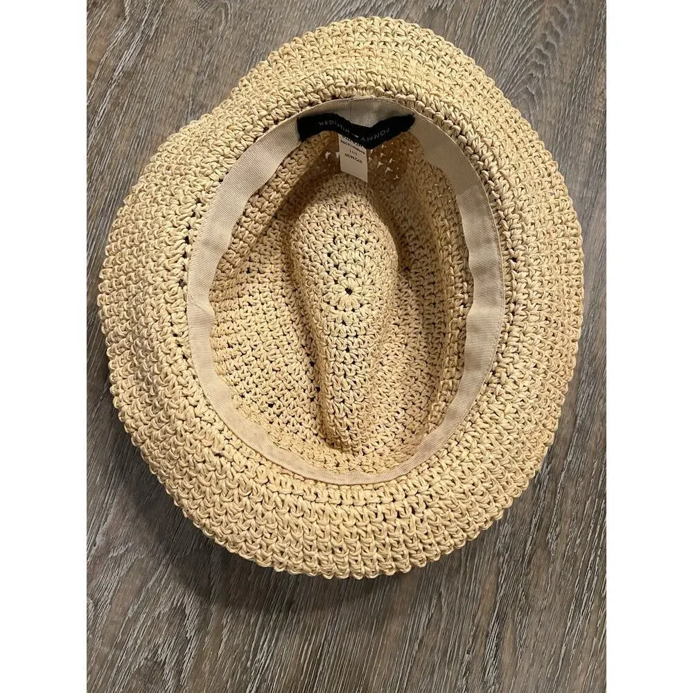 Vintage Tommy Hilfiger Straw Fedora Hat‎